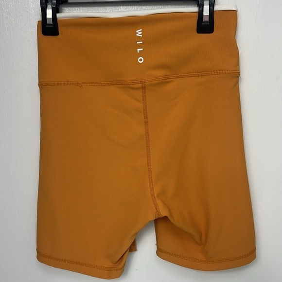 Wilo The Label Women's Swift Bike Shorts, Yellow Orange Marigold, Sz S - Picture 2 of 7